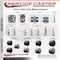 Service Caster 2'' Black Floor Safe Twin Wheel Casters with Brakes 5/16 Thread Stem, 5PK SCC-TS02S50-TPR-BLK-B-5161810-5 - alternate 2